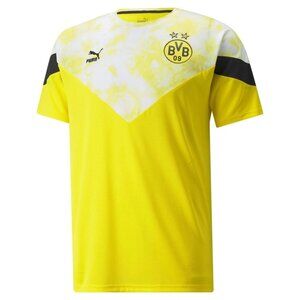PUMA Men's Borussia Dortmund Iconic DryCELL Performance Training Yellow Shirt